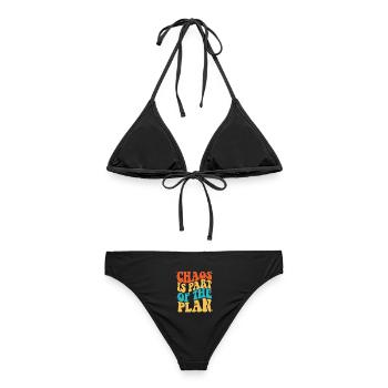 Chaos Is Part of the Plan - Frauen Bikini - Schwarz - Hinten - AI Model Female 172 light (172cm)