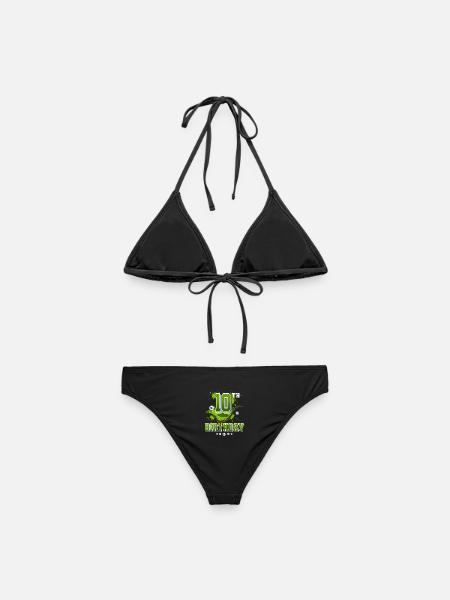 10. Geburtstag Fußball - Frauen Bikini - Schwarz