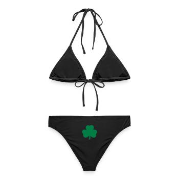 Kleeblatt - Frauen Bikini - Schwarz - Hinten - AI Model Female 172 light (172cm)