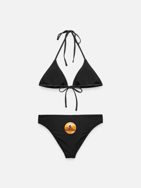 Radfahren, Radfahrer, Fahrradfan - Frauen Bikini - Schwarz