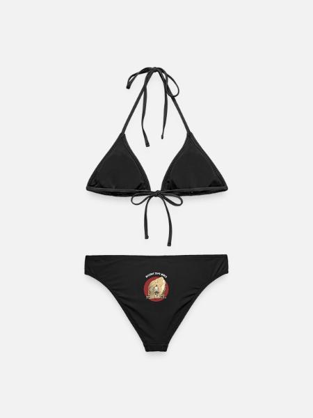 stylisches Boulder T-Shirt Junge beim felsklettern - Frauen Bikini - Schwarz