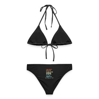 Liebe Person hinter mir - Frauen Bikini - Schwarz - Hinten - AI Model Female 172 light (172cm)
