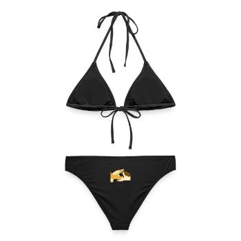 Diversité et unité - Bikini femme - noir - Dos - AI Model Female 172 light (172cm)