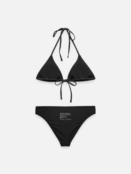 Welt besser mit dir - Frauen Bikini - Schwarz