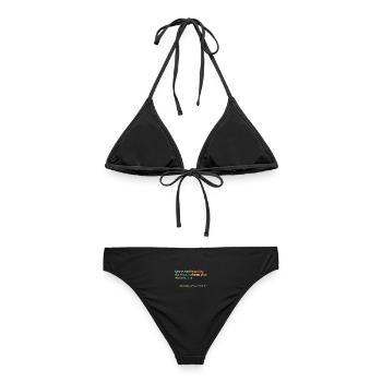 dear person behind me - Frauen Bikini - Schwarz - Hinten - AI Model Female 172 light (172cm)