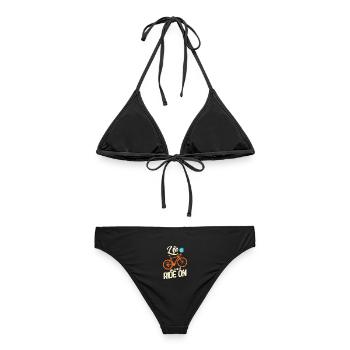 Radfahren - Frauen Bikini - Schwarz - Hinten - AI Model Female 172 light (172cm)