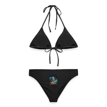  Backprint | SUP Paddleboard Board Stand Up paddel - Frauen Bikini - Schwarz - Hinten - AI Model Female 172 light (172cm)