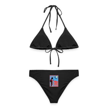 THE WORLD WE LEFT BEHIND - Frauen Bikini - Schwarz - Hinten - AI Model Female 172 light (172cm)