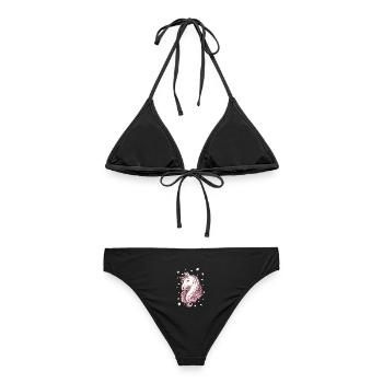 Cheval avec des étoiles - Bikini femme - noir - Dos - AI Model Female 172 light (172cm)