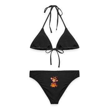 Gir'Halloween süße Giraffe - Frauen Bikini - Schwarz - Hinten - AI Model Female 172 light (172cm)