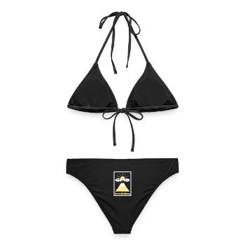 konnichiwa. drôlig. - Frauen Bikini - Schwarz - Hinten - AI Model Female 172 light (172cm)