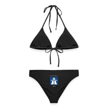 La deutsche Vita - Frauen Bikini - Schwarz - Hinten - AI Model Female 172 light (172cm)