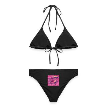Before the last drop falls - Frauen Bikini - Schwarz - Hinten - AI Model Female 172 light (172cm)