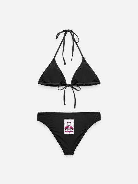 Flamingo love - Frauen Bikini - Schwarz