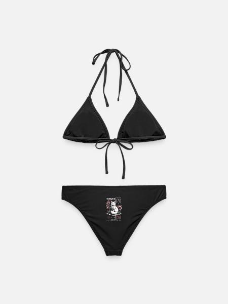 Kitsune Fuchs - japanisch asiatisch - Frauen Bikini - Schwarz