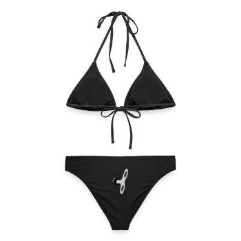 Der Mensch ist eine Maschine - Frauen Bikini - Schwarz - Hinten - AI Model Female 172 light (172cm)