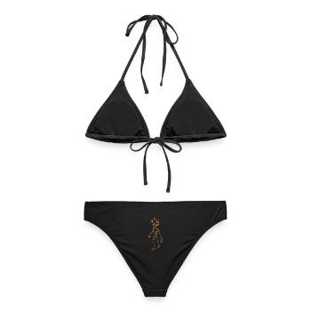Kabocha-Albtraum – Amber - Frauen Bikini - Schwarz - Hinten - AI Model Female 172 light (172cm)