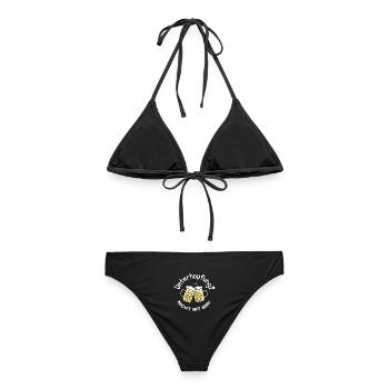 Unterhopfung Pas avec moi ! Dicton de bière originale - Bikini femme - noir - Dos - AI Model Female 172 light (172cm)