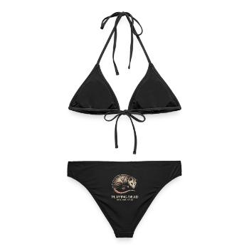 Totes Opossum-Spielen Lustiges Tierdesign - Frauen Bikini - Schwarz - Hinten - AI Model Female 172 light (172cm)