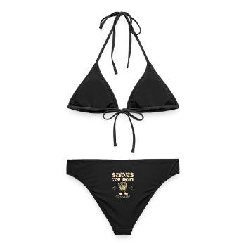 Serves You Right Tennis Club - Frauen Bikini - Schwarz - Hinten - AI Model Female 172 light (172cm)