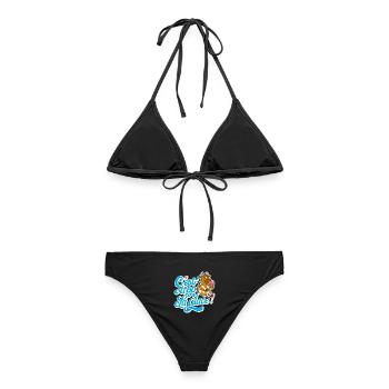 C'est trop la glace ! - Bikini femme - noir - Dos - AI Model Female 172 light (172cm)