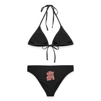 Diesen Sommer... - Frauen Bikini - Schwarz - Hinten - AI Model Female 172 light (172cm)