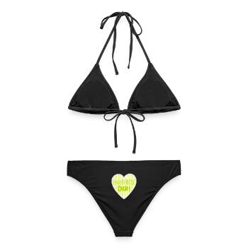 Danke Dir Herz - Frauen Bikini - Schwarz - Hinten - AI Model Female 172 light (172cm)