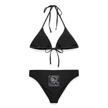 BRIEFMARKENJAHR 2010 - Frauen Bikini - Schwarz - Hinten - AI Model Female 172 light (172cm)