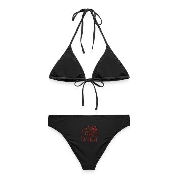 Too Loud For The Patriarchy - Frauen Bikini - Schwarz - Hinten - AI Model Female 172 light (172cm)