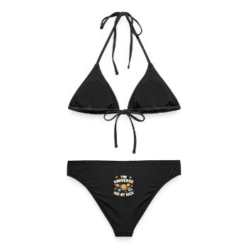 The universe got my back - Frauen Bikini - Schwarz - Hinten - AI Model Female 172 light (172cm)