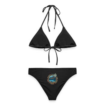 J’aurais besoin d’une bonne pagaie - Bikini femme - noir - Dos - AI Model Female 172 light (172cm)