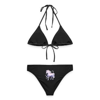 Pferd mit Sternen - Frauen Bikini - Schwarz - Hinten - AI Model Female 172 light (172cm)