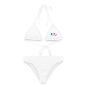 poisson - Bikini femme - blanc - Devant - AI Model Female 172 dark (172cm)