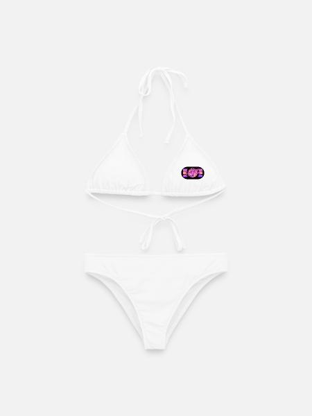 Disko - Frauen Bikini - Weiß