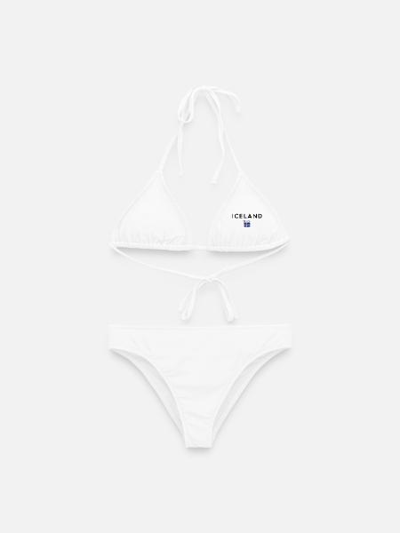 Icelandic Pride, Island Flagge - Frauen Bikini - Weiß