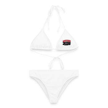 Aufsteiger 2026 Aufstieg - Frauen Bikini - Weiß - Vorne - AI Model Female 172 dark (172cm)