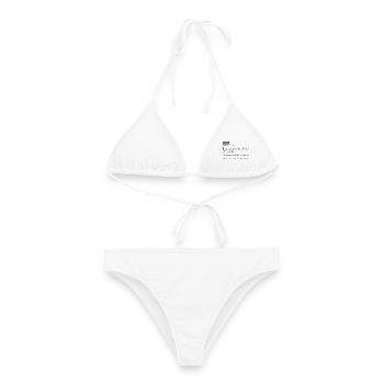 BIM Definition T-Shirt Architekt Bauingenieur - Frauen Bikini - Weiß - Vorne - AI Model Female 172 dark (172cm)