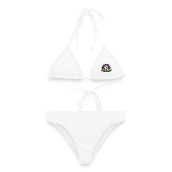 ELEKTRISCHES VOODOO | Streicher · Funken · Seltsamer Klang - Frauen Bikini - Weiß - Vorne - AI Model Female 172 dark (172cm)