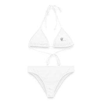 Fauteuil roulant sport vitesse - Bikini femme - blanc - Devant - AI Model Female 172 dark (172cm)