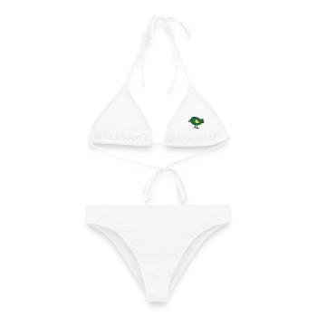 2541614 15425930 vogel - Frauen Bikini - Weiß - Vorne - AI Model Female 172 dark (172cm)