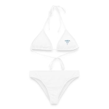 Hamburg Koordinaten - Frauen Bikini - Weiß - Vorne - AI Model Female 172 dark (172cm)