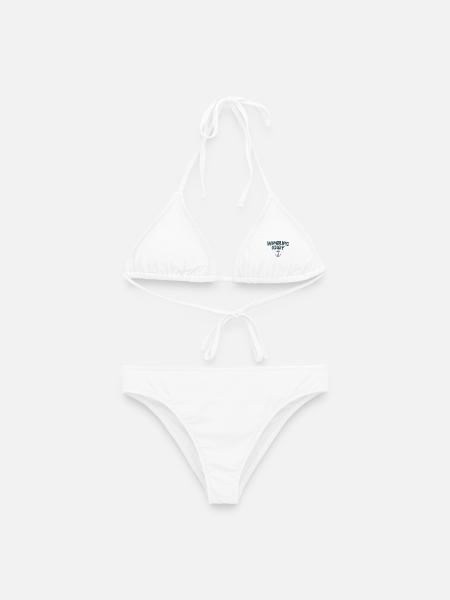 Hamburg Ahoy Anker (Vintage/Blau) - Frauen Bikini - Weiß