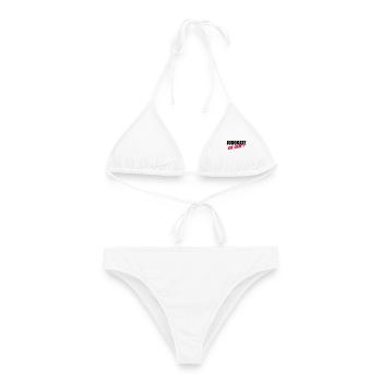 Judo / Judoka / Sport / Kampfkünste / Kampf - Frauen Bikini - Weiß - Vorne - AI Model Female 172 dark (172cm)