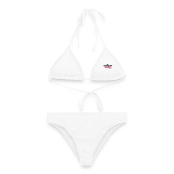 crew junggesellenabschied - Frauen Bikini - Weiß - Vorne - AI Model Female 172 dark (172cm)