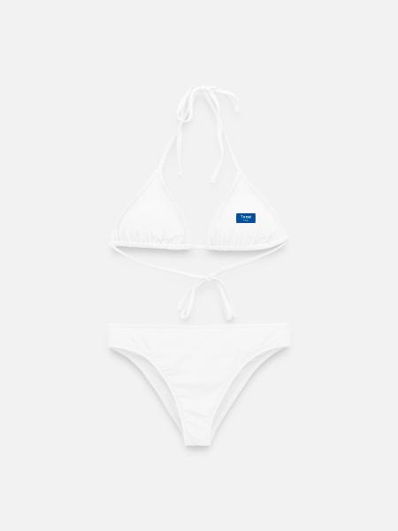 Texel-Typenschild - Frauen Bikini - Weiß