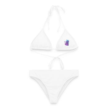 dragon fantastique aimant - Bikini femme - blanc - Devant - AI Model Female 172 dark (172cm)