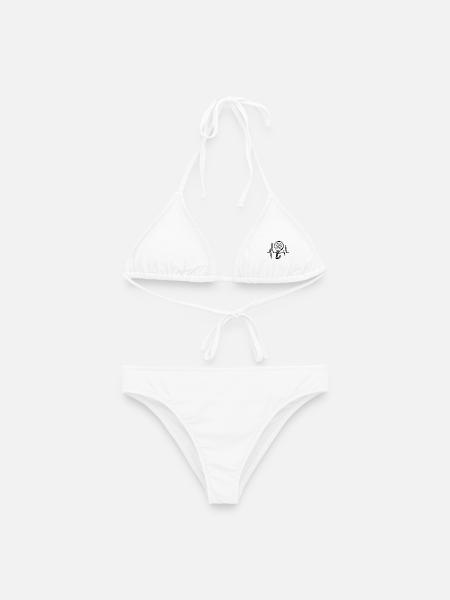 Schläger Sportart Training Padel Padelspiel - Frauen Bikini - Weiß