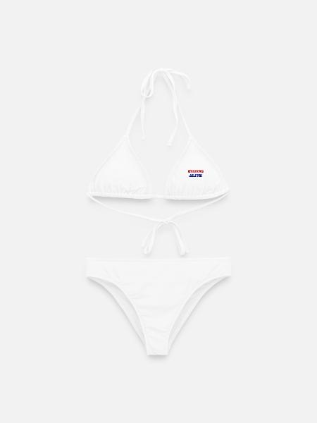 Am Leben bleiben - Frauen Bikini - Weiß