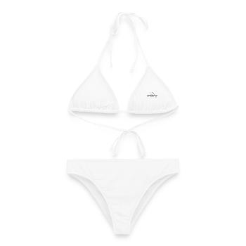 Famille de figurines en bâton - Bikini femme - blanc - Devant - AI Model Female 172 dark (172cm)