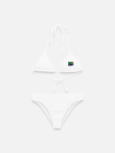 Gecko - Frauen Bikini - Weiß